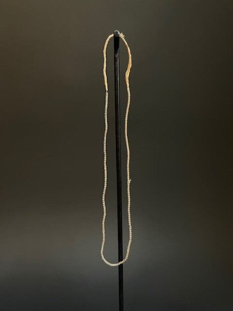 Vintage handelskralen ketting uit Ghana transparant